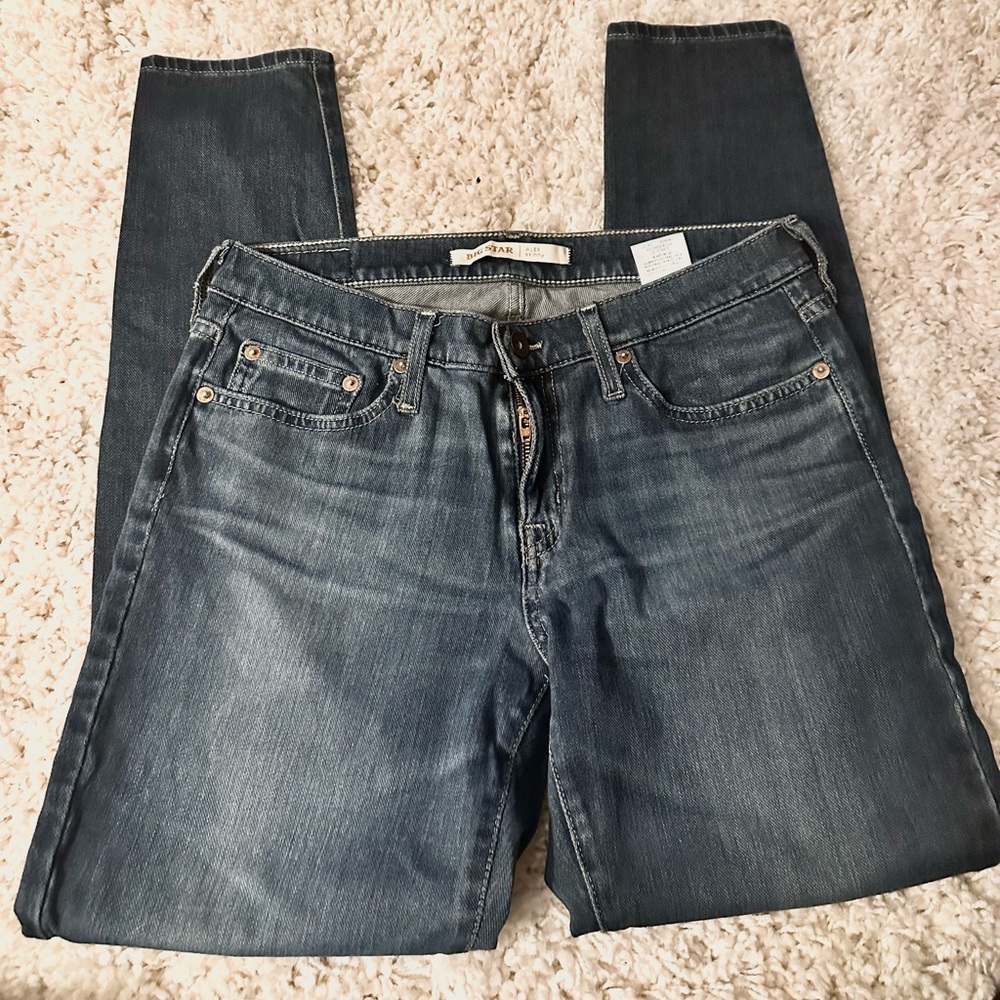 Big Star Alex skinny dark blue blackish great fitting size 29 denim jean…